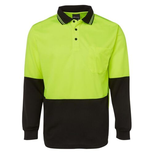 Hi Vis Long Sleeve Traditional Polo Thumbnail