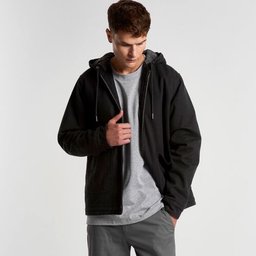 Mens Canvas Heavy Hooded Jacket Thumbnail