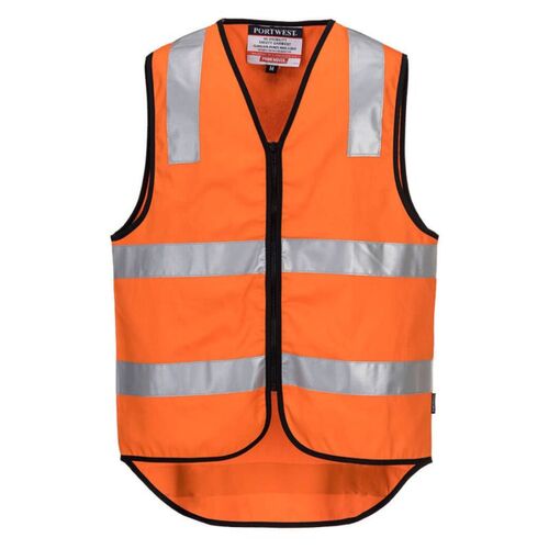Hi-Vis Cotton Zipped Vest Thumbnail
