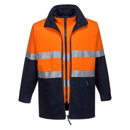 Hume Hi Vis 4-in-1 Contrast Work Jacket Thumbnail