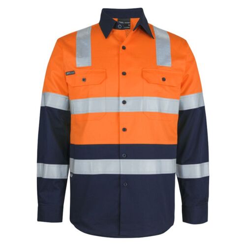 Hi Vis (D+N) Long Sleeve 150G Level 3 Work Shirt Thumbnail