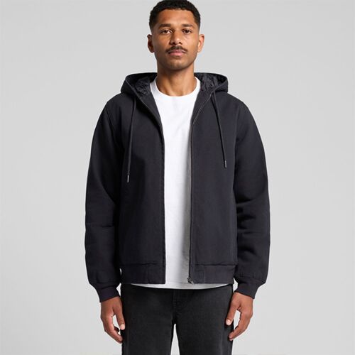 Canvas Bomber Hood Jacket Thumbnail