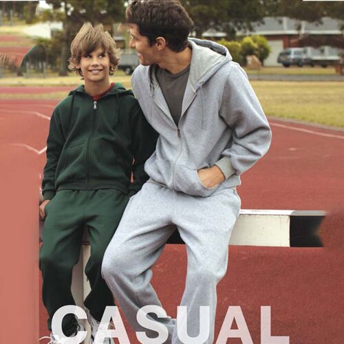 Unisex Adults Zip Through Fleece Hoodie Thumbnail