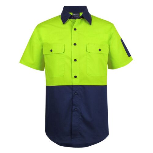 Hi Vis Class F Ripstop Short Sleeve Work Shirt Thumbnail
