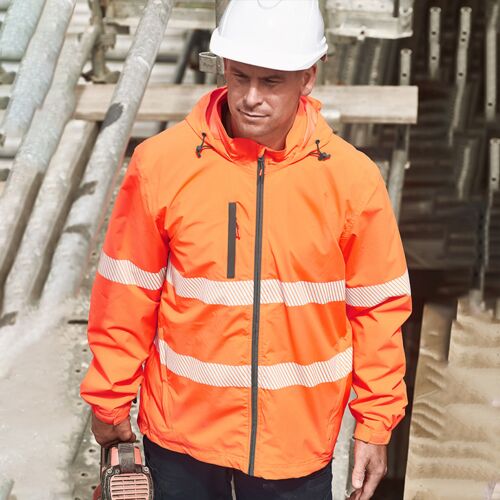 Unisex Super Light Segmented Tape Packable Rain Jacket Thumbnail