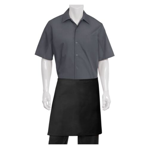 Half Black Apron No Pocket Thumbnail
