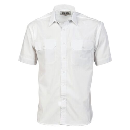 Mens Polyester Cotton Short Sleeve Work Shirt Thumbnail
