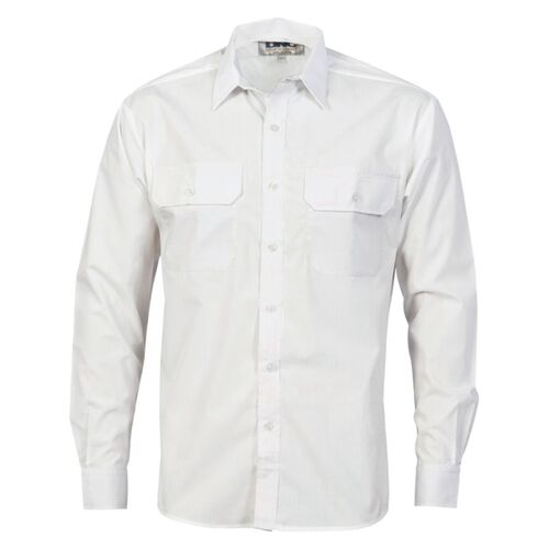 Mens Polyester Cotton Work Long Sleeve Shirt Thumbnail