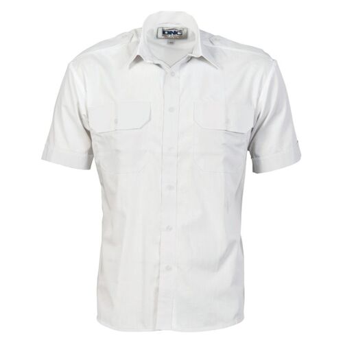 Mens Epaulette Polyester/Cotton Short Sleeve Work Shirt Thumbnail