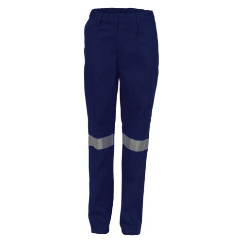 Womens Cotton Drill Pants With 3M Reflective Tape Thumbnail